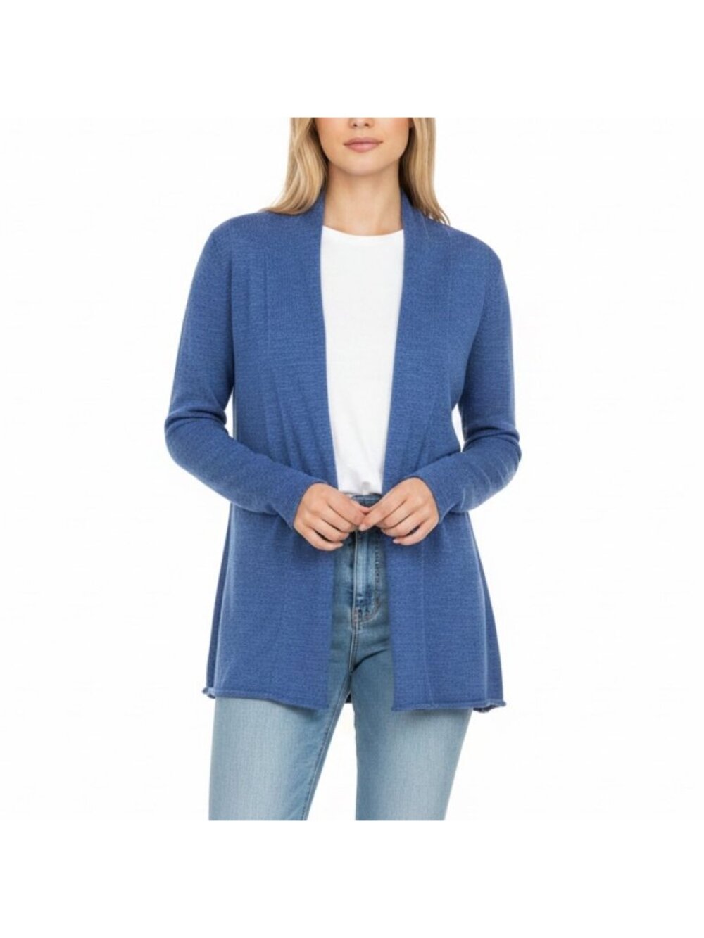 Lilly Pulitzer Ariela Open Front Cardigan Sweater in Bennet Blue Women's Size L